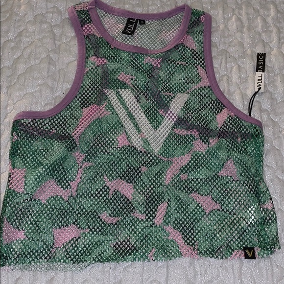 VULL SPORT JERSEY CROP TANK SZ M - Picture 3 of 5